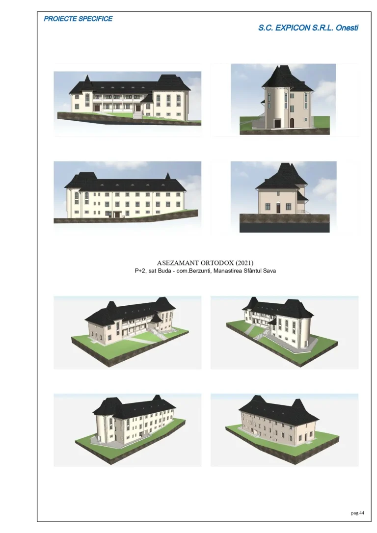 Proiect așezământ social-cultural ortodox în satul Buda, comuna Berzunți, județul Bacău